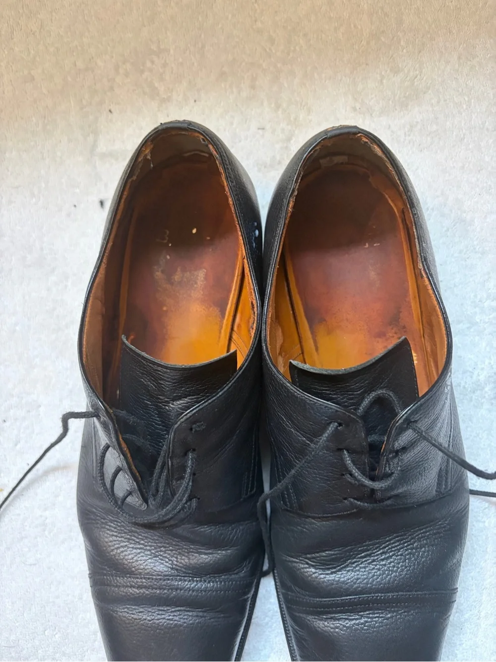 Bally’s Classic Men's Black Leather Derby Shoes